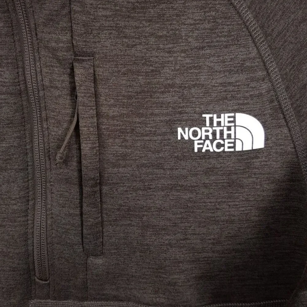THE NORTH FACE Sweatshirt Mens Small Brown 1/2 Zip Fleece Pullover CANYONLANDS